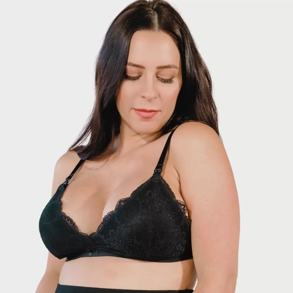 Lace Maternity and Nursing Bralette - Picture 2 of 4
